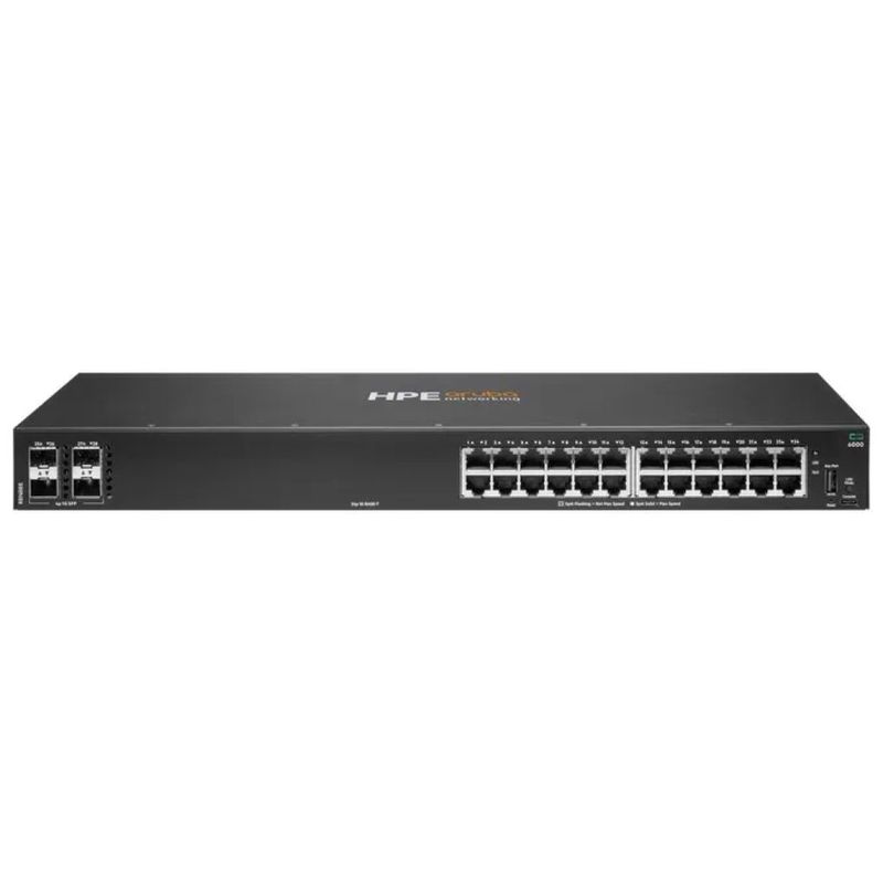 HPE Aruba Networking CX 6000 Switch L3 24 porte Gigabit, 4 SFP 1G, rack 1U
