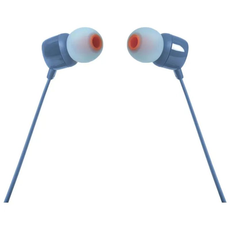 JBL Tune 110 Auricolari In-Ear con Cavo e Microfono, Blu