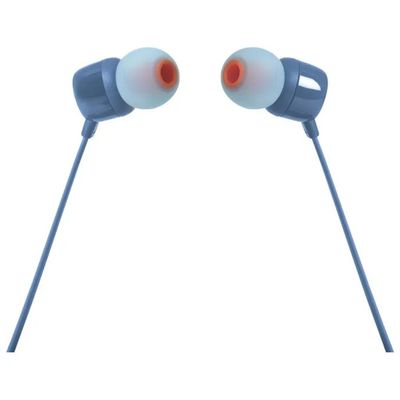 JBL Tune 110 Auricolari In-Ear Cablati con Microfono, Blu JBL Tune 110 Auricolari In-Ear Cablati con Microfono, Blu