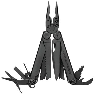 Leatherman WAVE PLUS Multitool 18 strumenti Acciaio inossidabile colore Nero