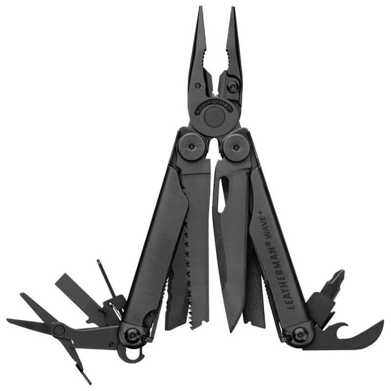 Leatherman WAVE PLUS Multitool 18 strumenti Acciaio inossidabile colore Nero