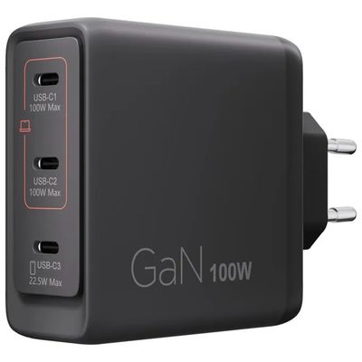 Lenovo G0A6100BEU Caricatore GaN USB-C 100 W a 3 porte