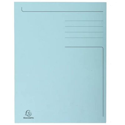 Exacompta Forever – Cartelline a 3 lembi A4 azzurre, 50 pezzi