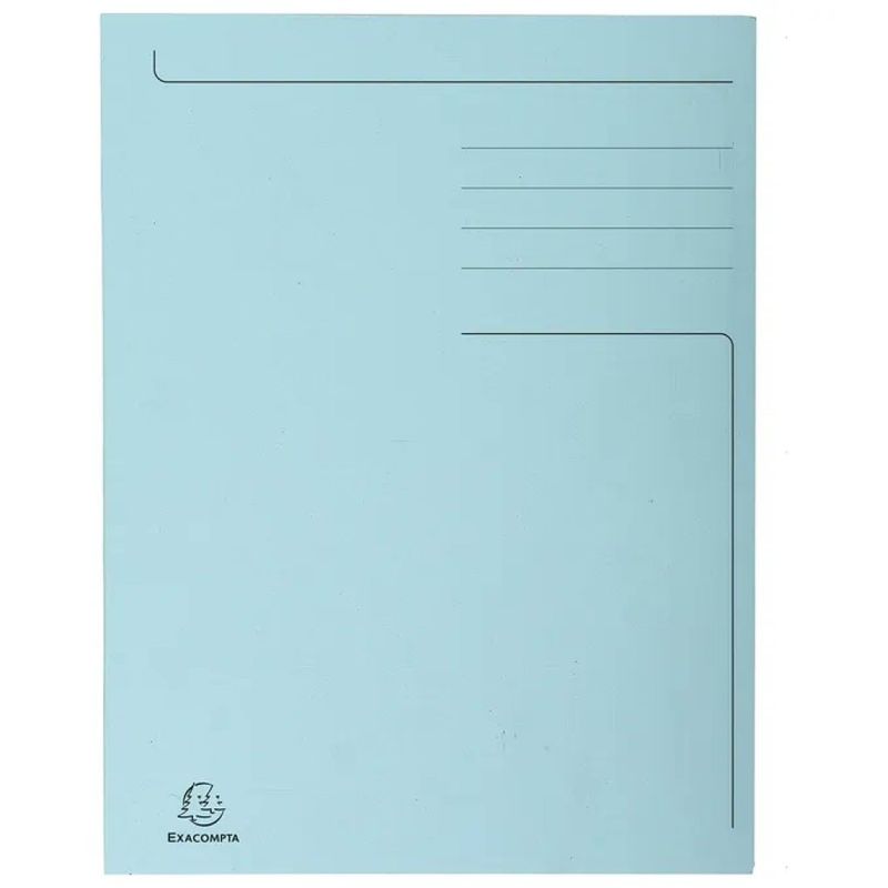 Exacompta Forever – Cartelline a 3 lembi A4 azzurre, 50 pezzi Exacompta Forever – Cartelline a 3 lembi A4 azzurre, 50 pezzi