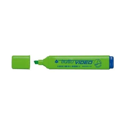 Tratto Video Evidenziatori Verdi, Punta a Scalpello 1–5 mm, Confezione da 12