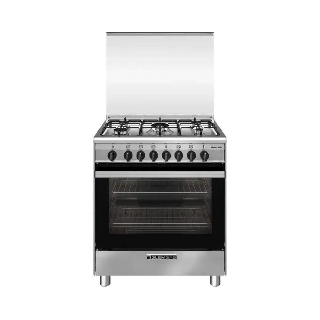 Glem Gas SA765MI6 Cucina 70 cm Inox, 5 Fuochi e Forno Ventilato Glem Gas SA765MI6 Cucina 70 cm Inox, 5 Fuochi e Forno Ventilato