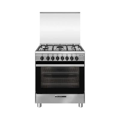 Glem Gas SA765MI6 Cucina 70 cm Inox, 5 Fuochi e Forno Ventilato