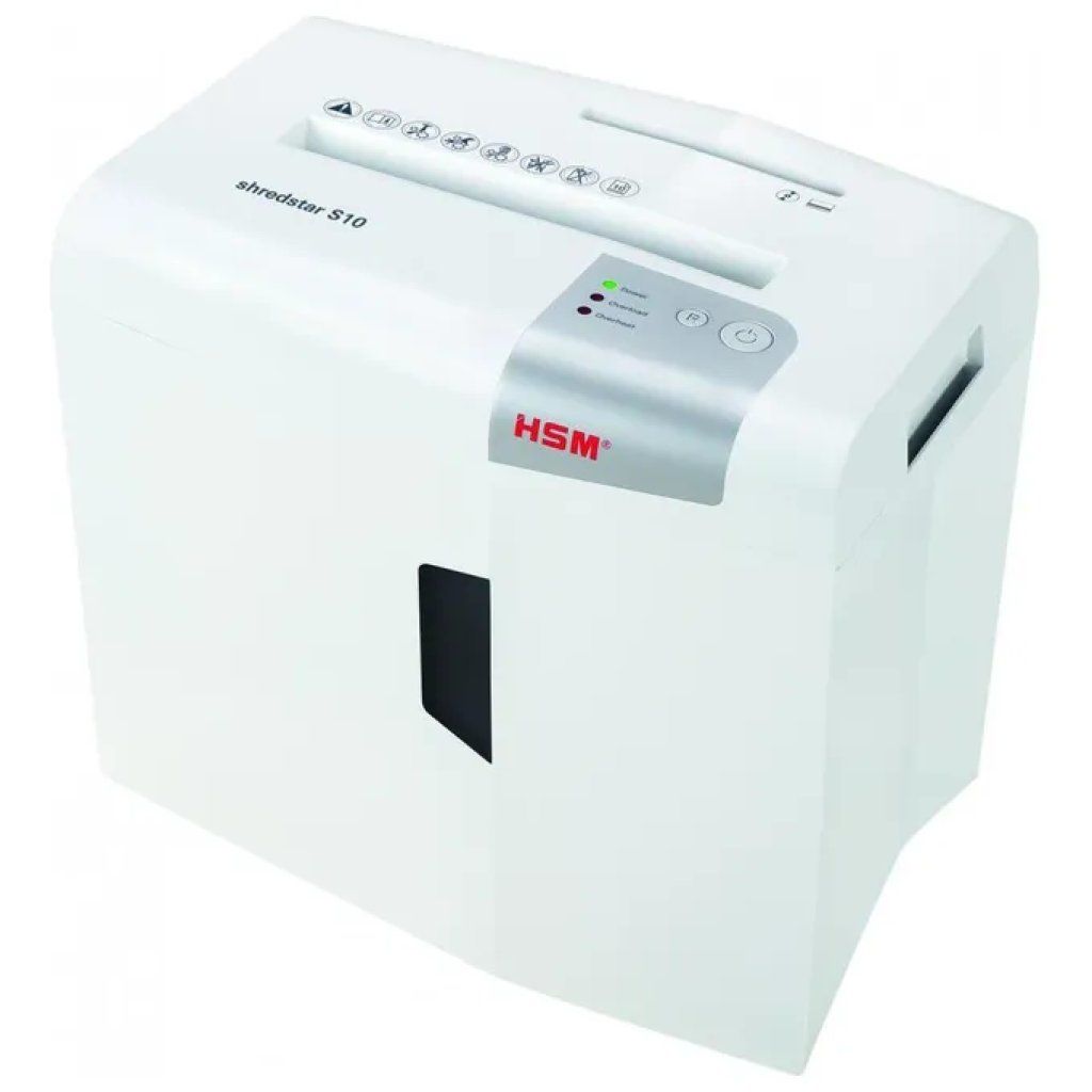 HSM Shredstar S10 Distruggidocumenti a Strisce, 10 Fogli, 18 L HSM Shredstar S10 Distruggidocumenti a Strisce, 10 Fogli, 18 L