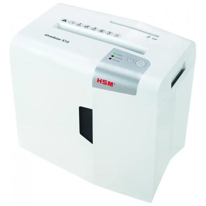 HSM Shredstar S10 Distruggidocumenti a Strisce, 10 Fogli, 18 L