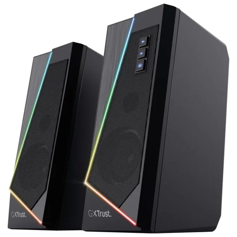 Trust GXT 609 Zoxa – Casse PC Gaming 2.0 RGB, 6 W, USB, Nero