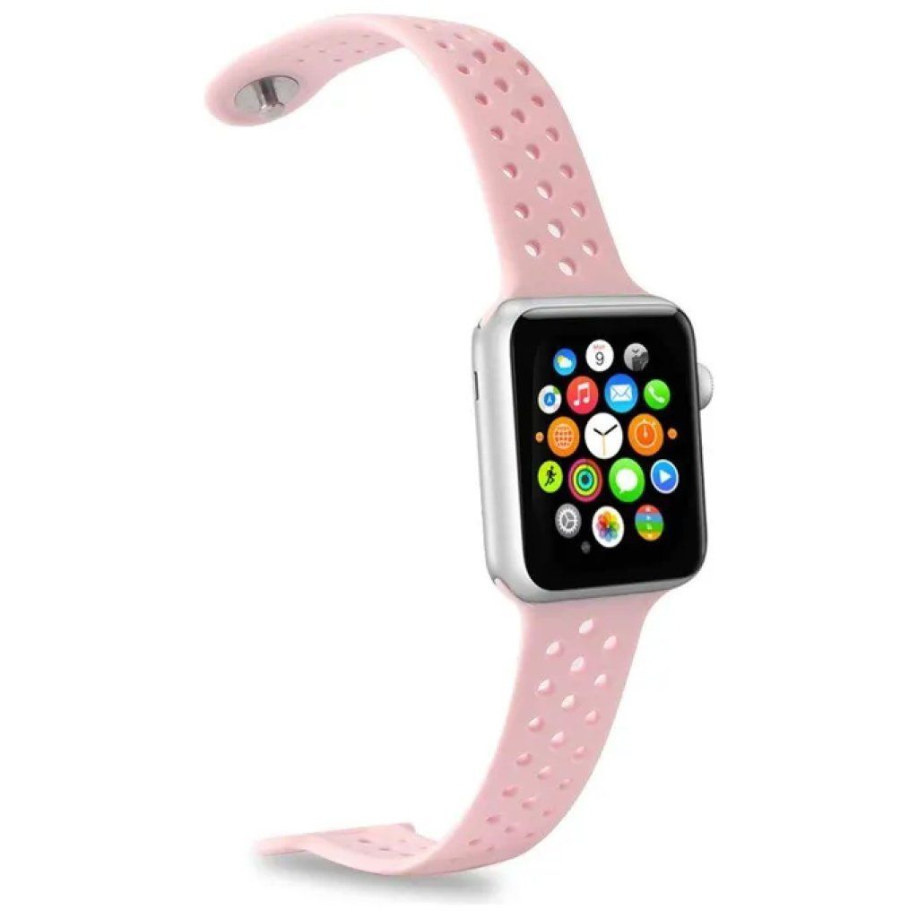 Celly WATCHBANDPK – Cinturino rosa in silicone per Apple Watch 42/44 mm
