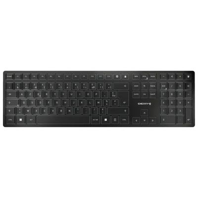 CHERRY KW 9100 SLIM – Tastiera Wireless RF e Bluetooth AZERTY Francese, Nera