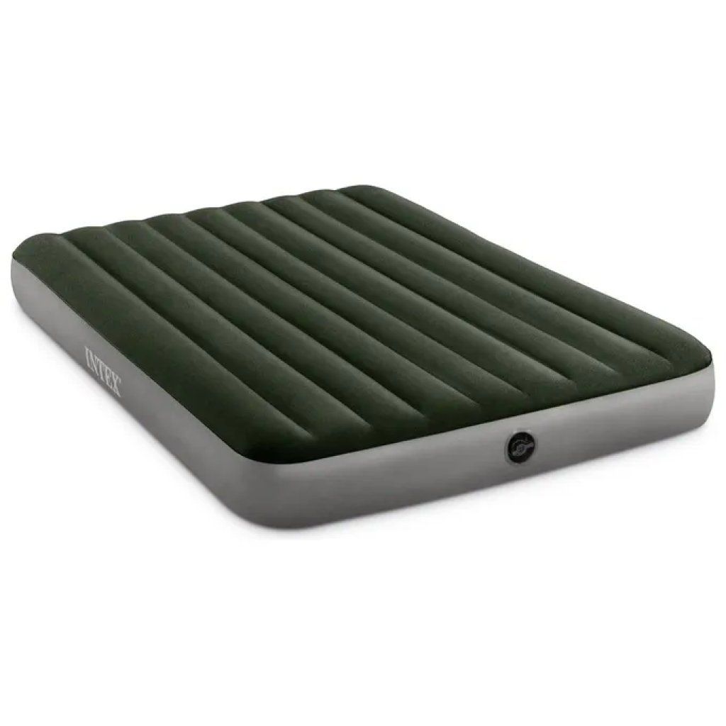 Intex Prestige Downy Materasso Gonfiabile Matrimoniale Fiber-Tech 152 x 203 x 25 cm