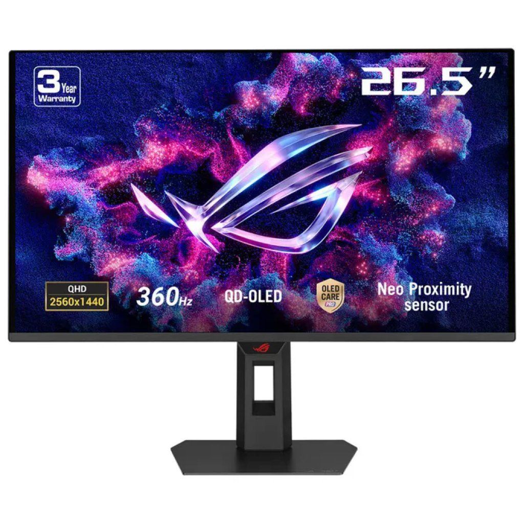 ASUS Monitor Gaming ASUS ROG Strix OLED QD-OLED 26,5 ASUS Monitor Gaming ASUS ROG Strix OLED QD-OLED 26,5" QHD 360 Hz