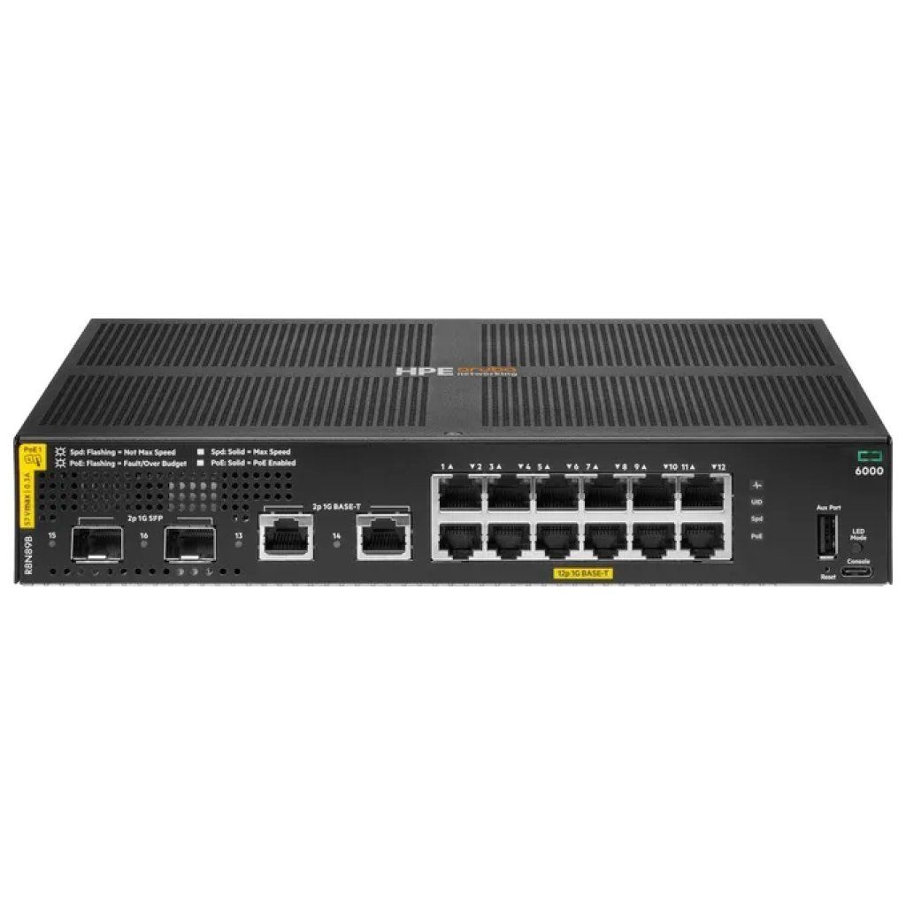 Hewlett Packard Enterprise HPE Aruba Networking CX 6000 Switch gestito 12 porte PoE+ 139 W Hewlett Packard Enterprise HPE Aruba Networking CX 6000 Switch gestito 12 porte PoE+ 139 W