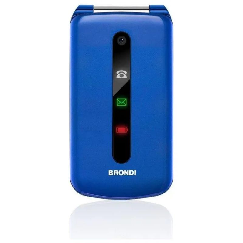 Brondi President 10275073, cellulare Dual SIM flip, display 3”