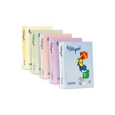 CARTOTECNICA FAVINI Favini Le Cirque Carta Colorata A4 Giallo 100, 160 g/m², 250 Fogli