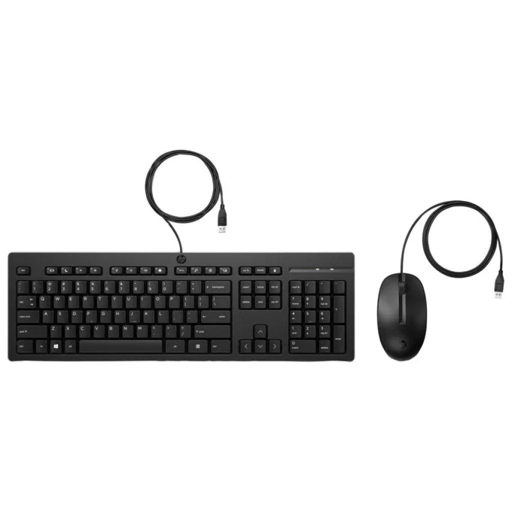 HP 225 Kit Tastiera e Mouse USB Cablati, Layout Italiano, Nero HP 225 Kit Tastiera e Mouse USB Cablati, Layout Italiano, Nero