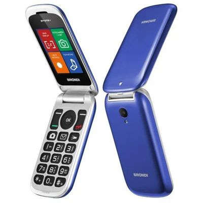 Brondi Stone Telefono Cellulare Flip Dual SIM Blu Brondi Stone Telefono Cellulare Flip Dual SIM Blu