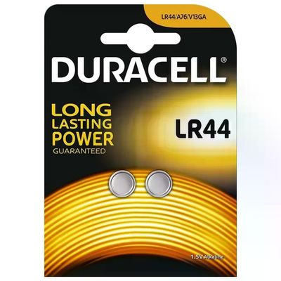 Duracell LR44 Batterie Alcaline a Bottone 1,5 V, 2 Pezzi