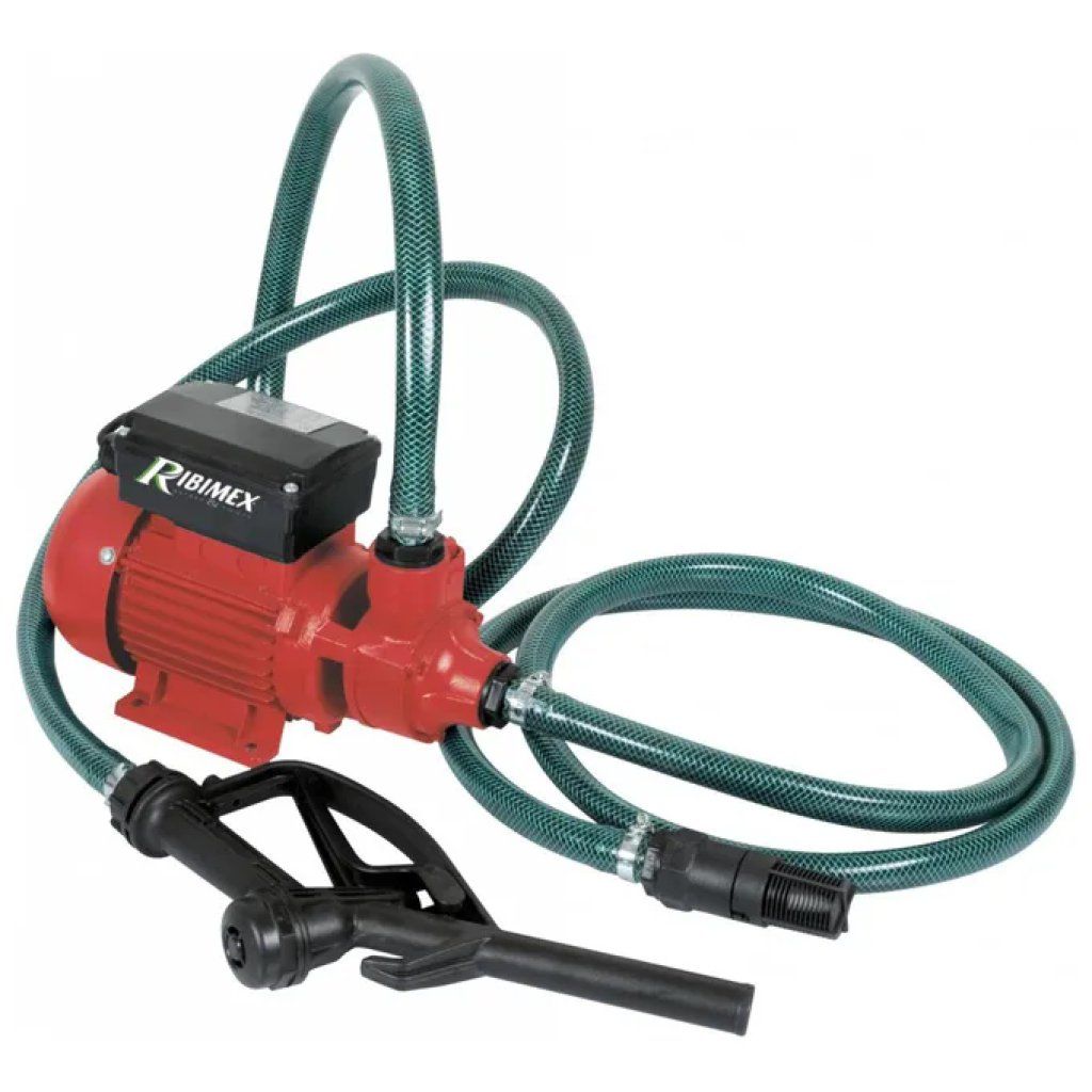 RIBIMEX RIBITECH 1102 Pompa per travaso gasolio 0,5 HP con tubo da 4 m
