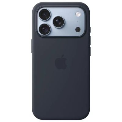 Apple Custodia MagSafe in silicone blu marino per iPhone 18 Pro