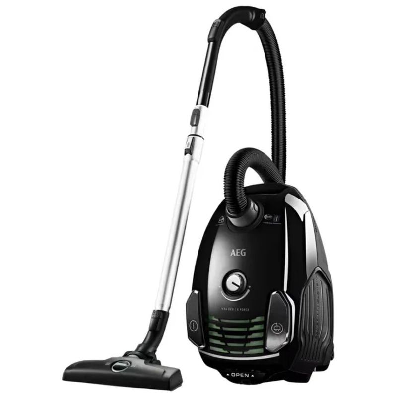 AEG VX6-2-ÖKOX Aspirapolvere con Sacchetto, 3,5 L, Nero-Verde