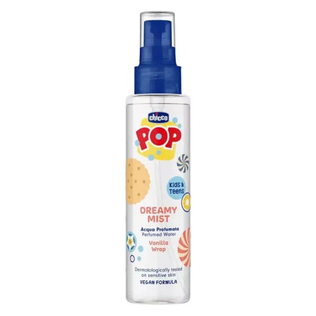 Chicco POP Dreamy Mist Vanilla Wrap – Acqua profumata per bambini, 150 ml Chicco POP Dreamy Mist Vanilla Wrap – Acqua profumata per bambini, 150 ml