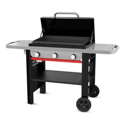 Weber Slate GP 71 cm – Plancha a gas premium con 3 bruciatori
