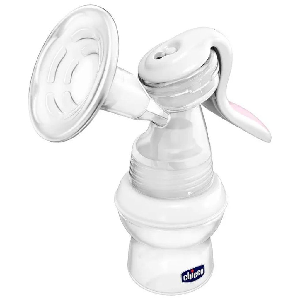 Chicco Natural Feeling Tiralatte Manuale con Campana in Silicone, Bianco