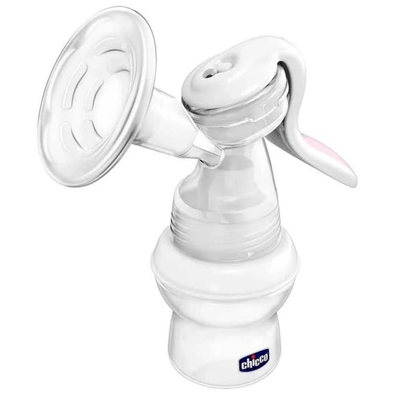 Chicco Natural Feeling Tiralatte Manuale con Campana in Silicone, Bianco