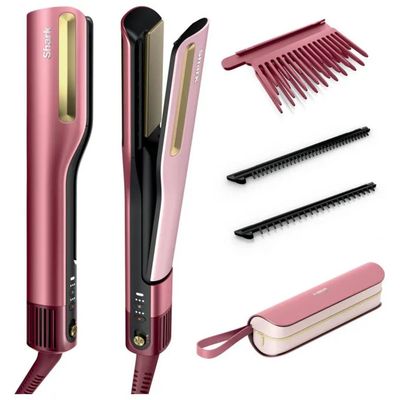 Shark HT401EUPK SilkiPro Straight Piastra Asciugacapelli 2 in 1 con Pettini Intercambiabili Potente