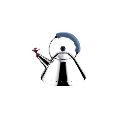 Alessi 9093 Bollitore Azzurro 2 L in Acciaio Inox con Fischietto Alessi 9093 Bollitore Azzurro 2 L in Acciaio Inox con Fischietto