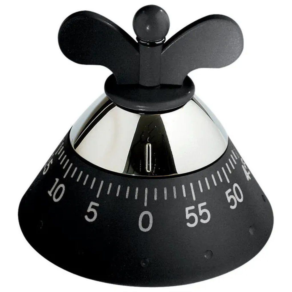 Alessi A09 B Timer da Cucina Meccanico Nero