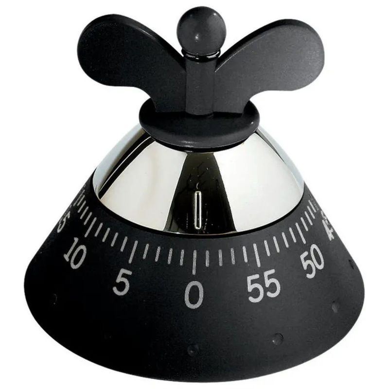 Alessi A09 B Timer da Cucina Meccanico Nero