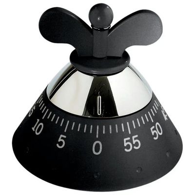 Alessi A09 B Timer da Cucina Meccanico Nero