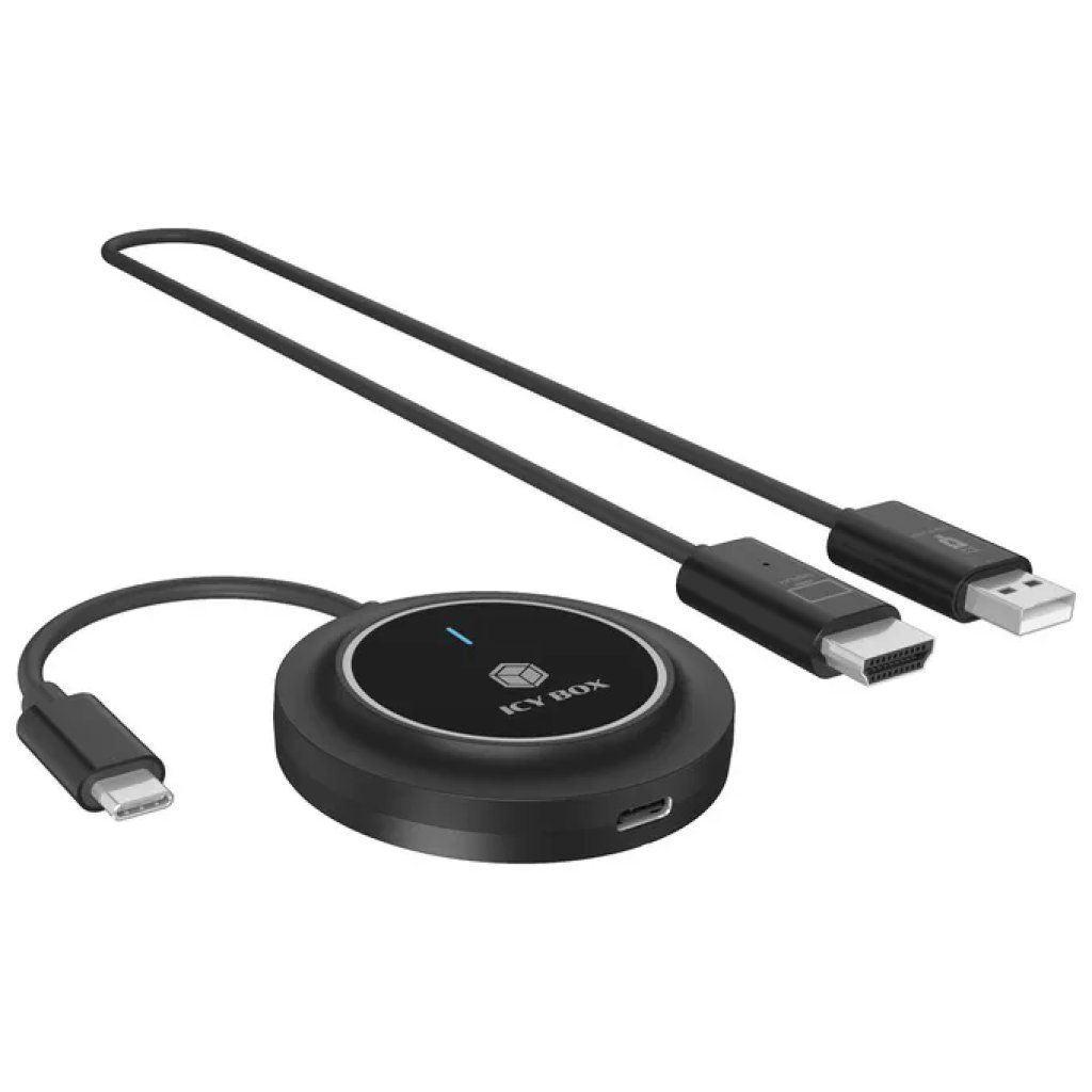 ICY BOX IB-WL101 Kit wireless USB-C a HDMI Full HD 1080p ICY BOX IB-WL101 Kit wireless USB-C a HDMI Full HD 1080p