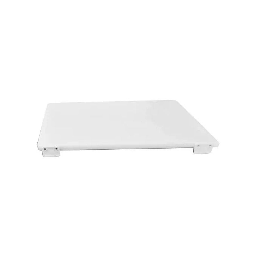 Bisetti BIS830060 Tagliere professionale in polietilene bianco 60 x 40 x 2 cm con fermo