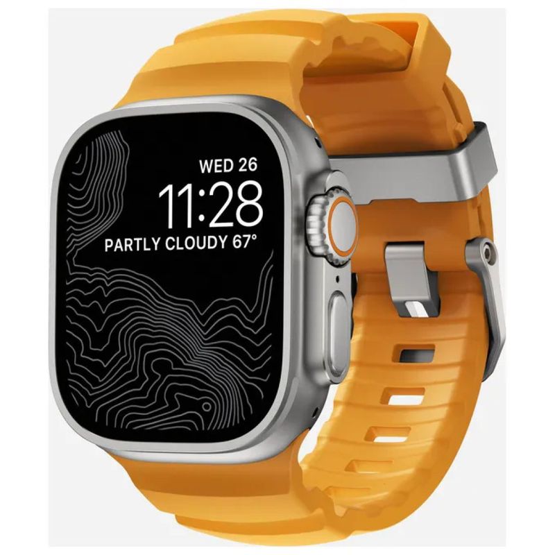 Nomad Rocky Point Band Sol – Cinturino in pelle e titanio per Apple Watch Nomad Rocky Point Band Sol – Cinturino in pelle e titanio per Apple Watch