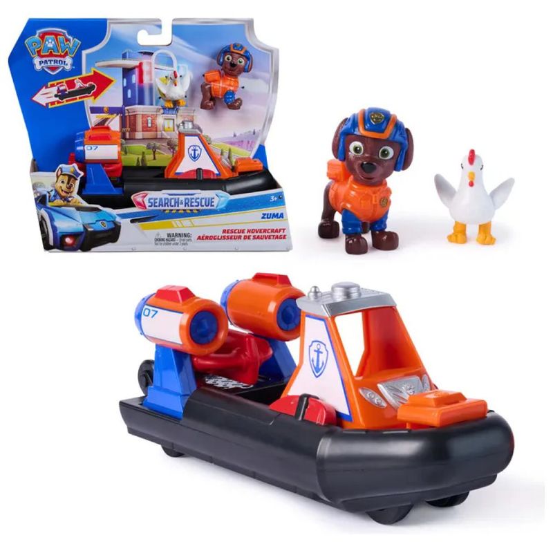 SPIN MASTER PAW Patrol Hovercraft di Salvataggio di Zuma con 2 Personaggi