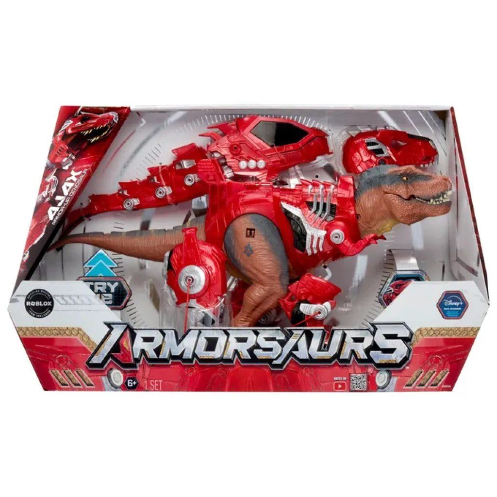 MGA Armorsaurs Ajax T-Rex rosso con suoni MGA Armorsaurs Ajax T-Rex rosso con suoni