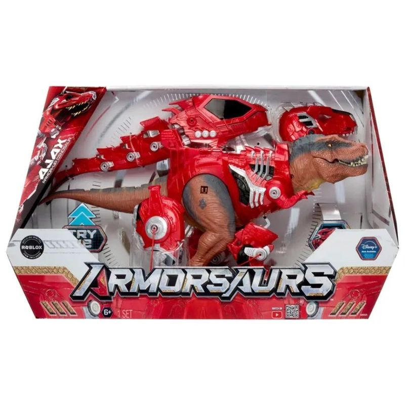 MGA Armorsaurs Ajax T-Rex rosso con suoni