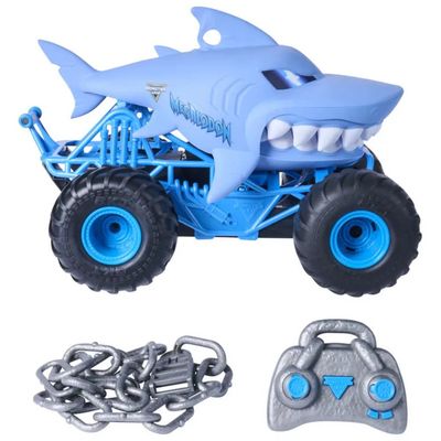Spin Master Chomping Megalodon Monster Truck RC 1:15 Blu Spin Master Chomping Megalodon Monster Truck RC 1:15 Blu