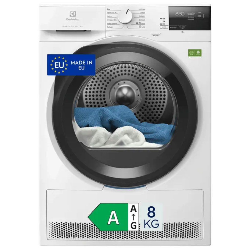 Electrolux Serie 700 EW7HBG28A Asciugatrice 8 kg a pompa di calore, Classe A, Bianca