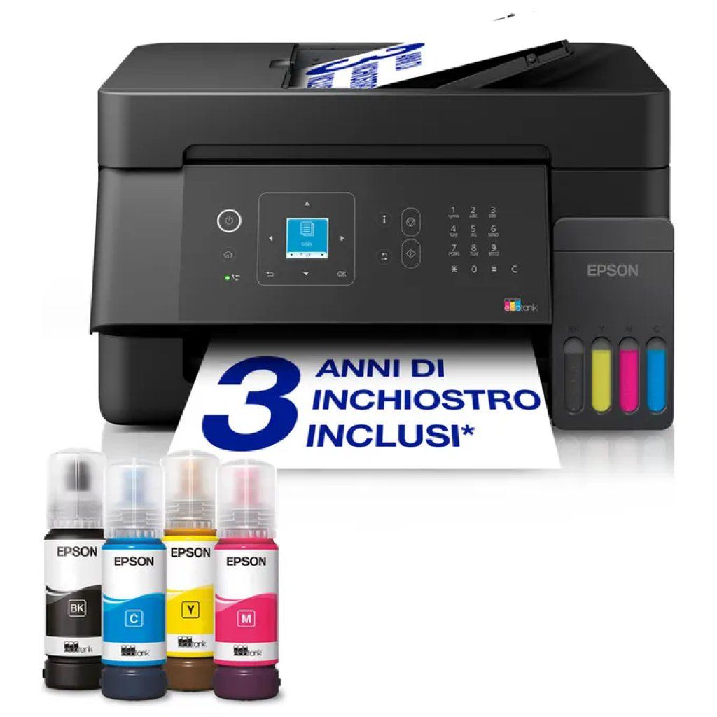 Epson EcoTank ET-4905 C11CL59409 Stampante Multifunzione Wi-Fi A4