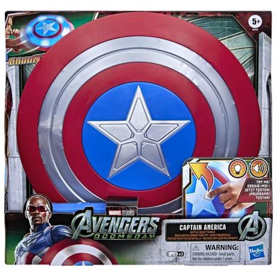 Hasbro Marvel Avengers Doomsday – Scudo Battle-React di Captain America con luci e suoni Hasbro Marvel Avengers Doomsday – Scudo Battle-React di Captain America con luci e suoni