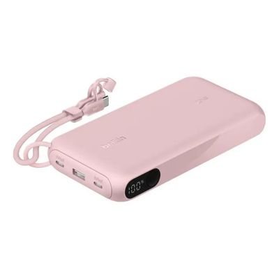 Belkin Powerbank 20.000 mAh USB-C 20 W con display, rosa Belkin Powerbank 20.000 mAh USB-C 20 W con display, rosa