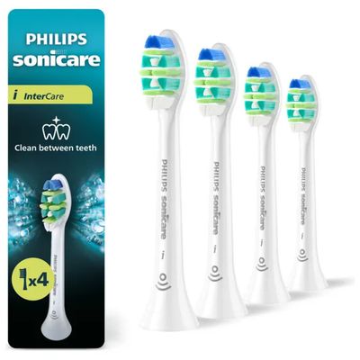 Philips Sonicare HX9004/87 InterCare – 4 testine di ricambio bianche
