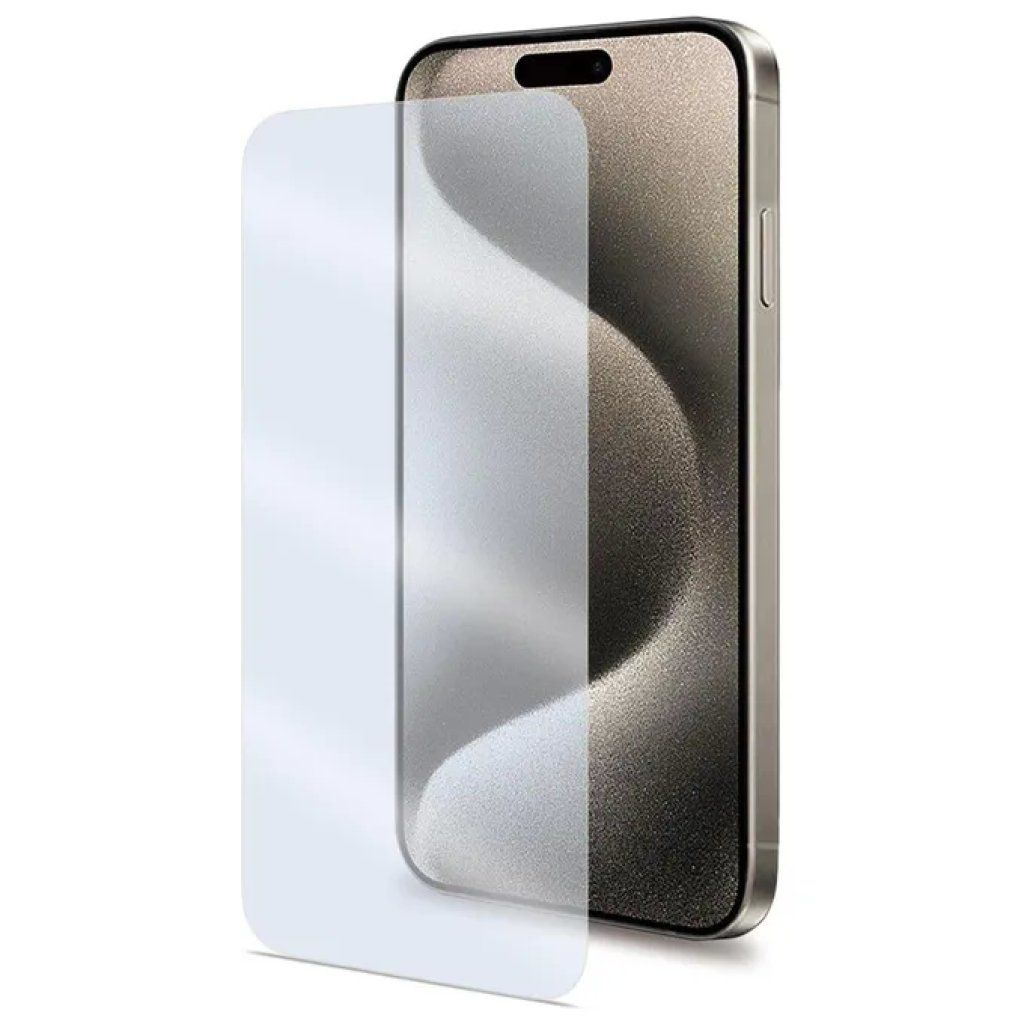 Celly Easy Glass – Pellicola in vetro temperato per iPhone 16, 9H, trasparente