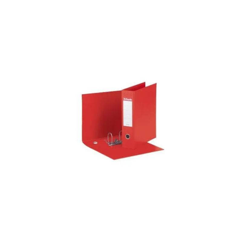 Esselte Eurofile – Confezione da 6 registratori rossi, dorso 8 cm
